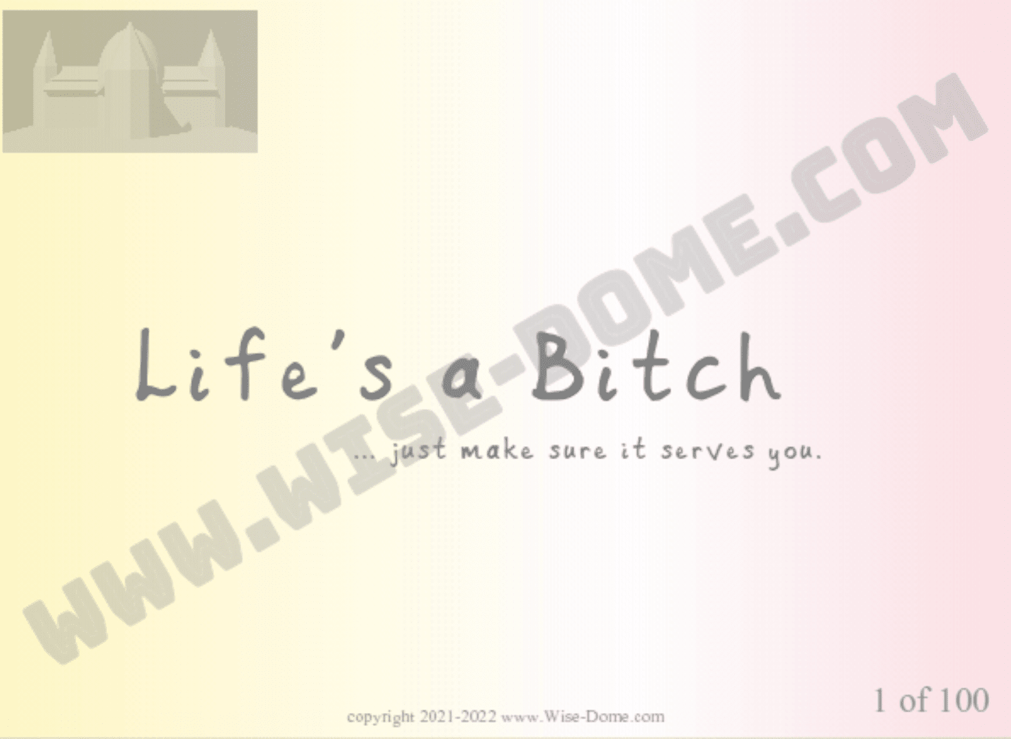 Harmony00001 - Life's a Bitch