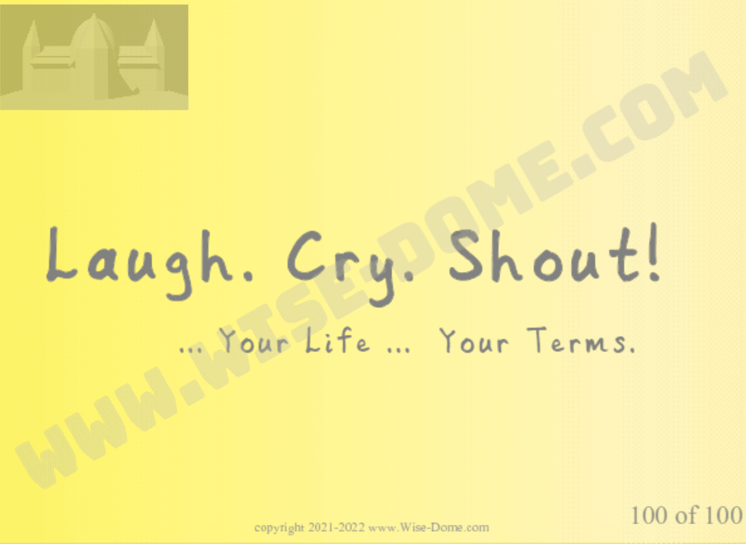 Vitality00003 - Laugh. Cry. Shout.